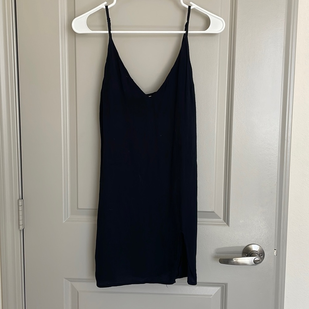 Reformation black mini dress
